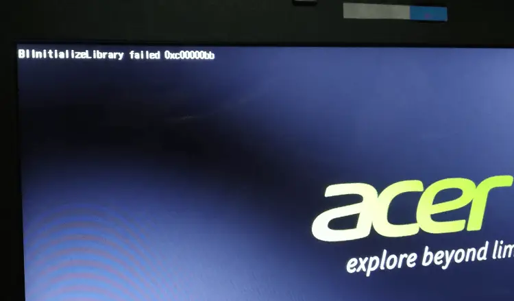 0xc00000bb error when booting Windows 10 or 11