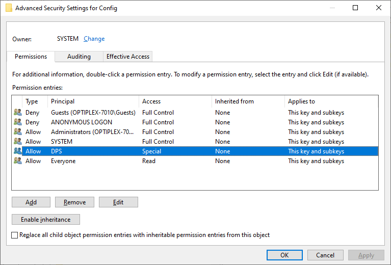 Diagnostic Policy Service error 5 - access is denied - fix permissions