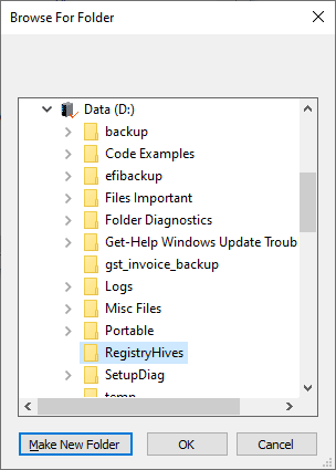 restore registry hives from shadow copy