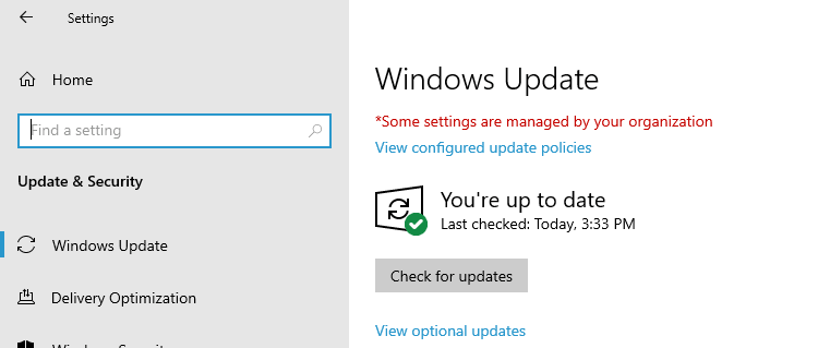 View Windows Update policies