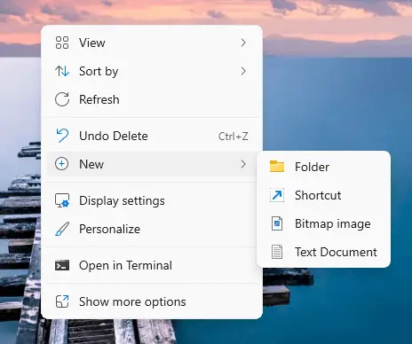 restore missing "compressed (zipped) folder" to the New menu