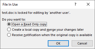 legacy office files open read-only error