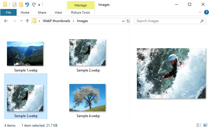 webp thumbnails - google webp decoder
