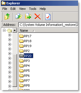 system restore registry system restore registry