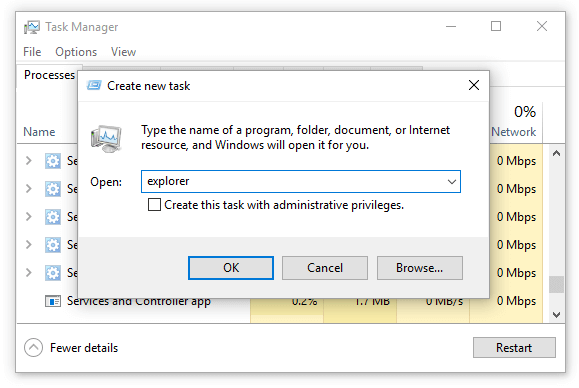 How to Restart the Windows Explorer.exe Process