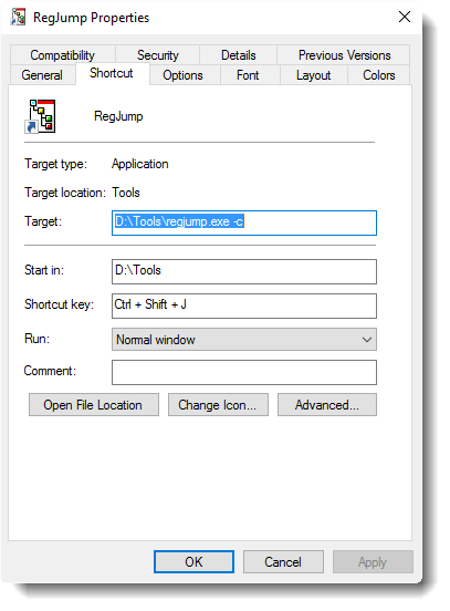 How to you add a parameter to an executable in Windows 10? - Super