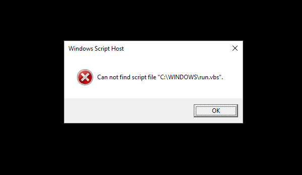 error login script could not be open