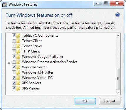 how to restore search bar in windows 7